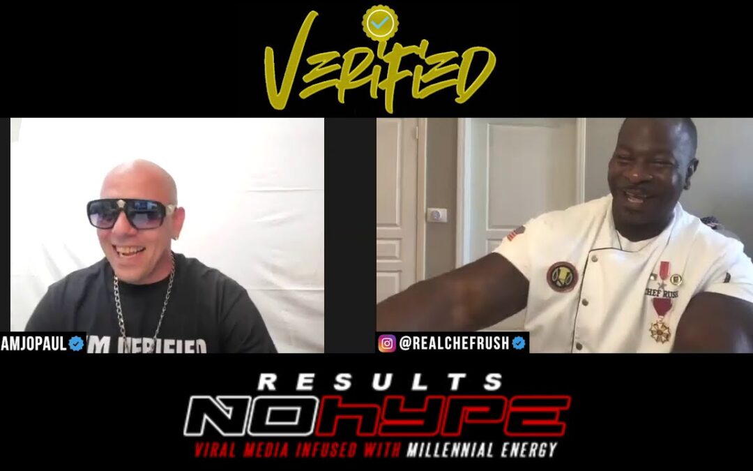 #VERIFIEDPODCAST CHEF RUSH 2222 PUSH UPS EVERYDAY,CHEF FOR 4 PRESIDENTS & RECEIVING THE BRONZE STAR