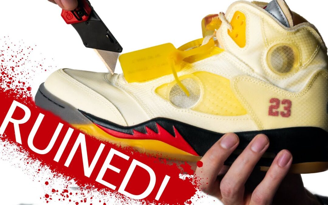 HE RUINED THE OFF-WHITE AIR JORDAN 5