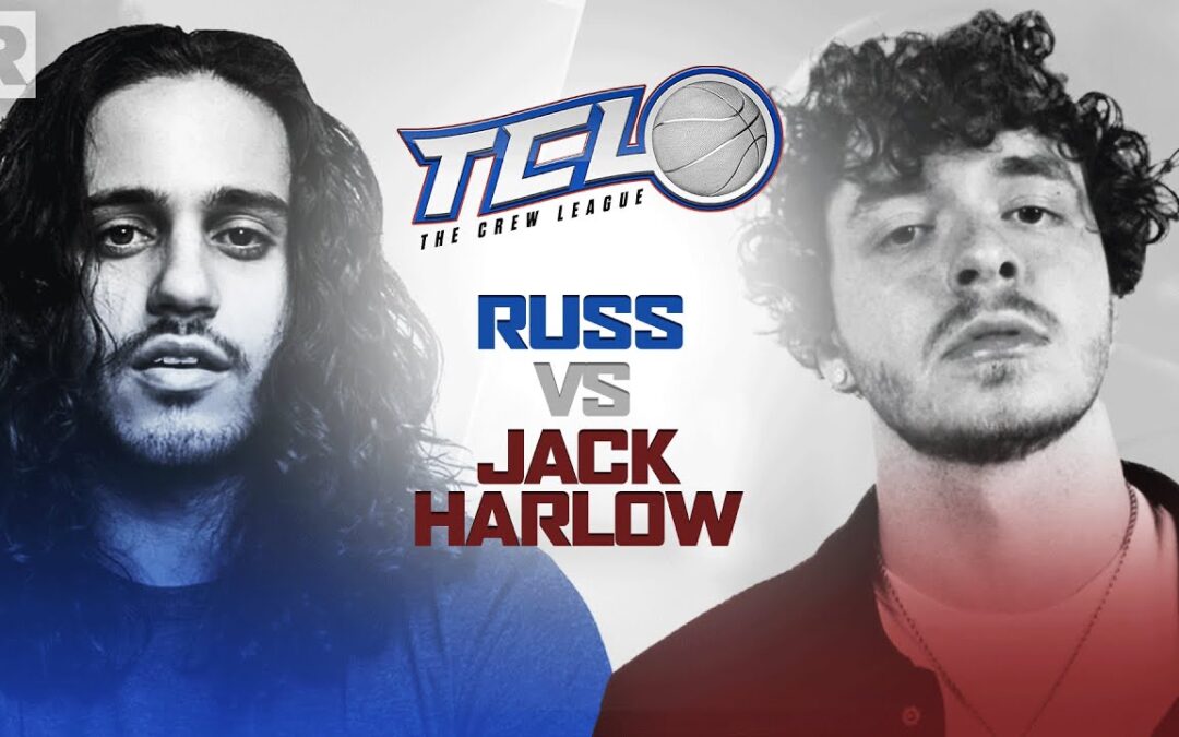 RUSS & JACK HARLOW COMPETE IN A BASKETBALL GAME HOSTED BY DRUSKI & 24K GOLDN | THE CREW LEAGUE