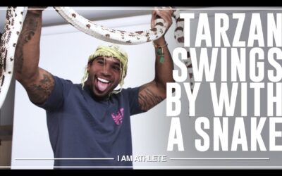TARZAN SWINGS BY: SNAKES & CONQUERING FEARS | I AM ATHLETE W/ BRANDON MARSHALL, CHAD JOHNSON & MORE